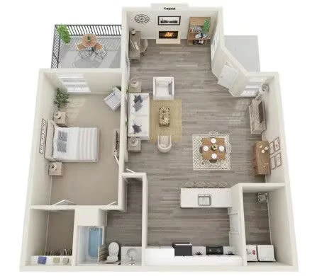 1 Bedroom Shelter Reno 106 floor plan